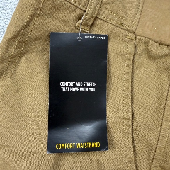 Lee Womens Brown Comfort Waistband Cargo Shorts Size 4 Stretch New - Picture 3 of 15